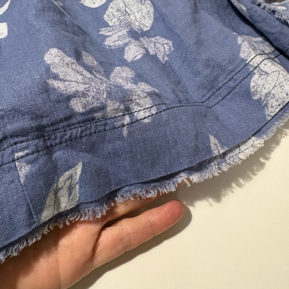We The Free Blue Floral Tunic with White Print - Picture 12 of 14